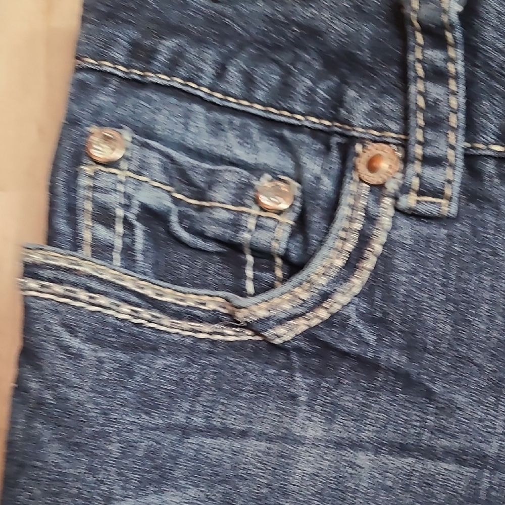 Amethyst Jeans Indigo Flare with Embroidered Pockets - Picture 10 of 13